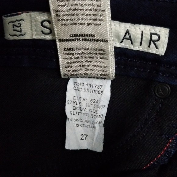 Ladies Sinclair jeans indigo blue with shimmer - Picture 7 of 7